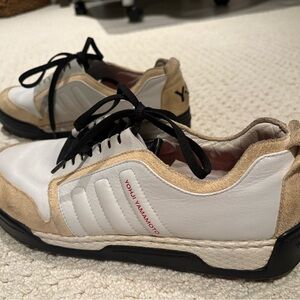 Yohji Yamamoto Black, White, and Tan Sneakers